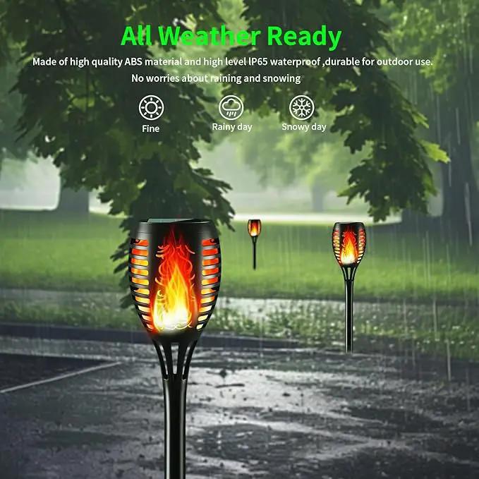Solar Lights Outdoor, 12LED Tiki Solara Torch Light with Flickering Flame,IP65 Waterproof Mini Solar Torch Light for Outside Garden Patio Pathway Yard Decorations (8pcs) by GreenHaven Gardens