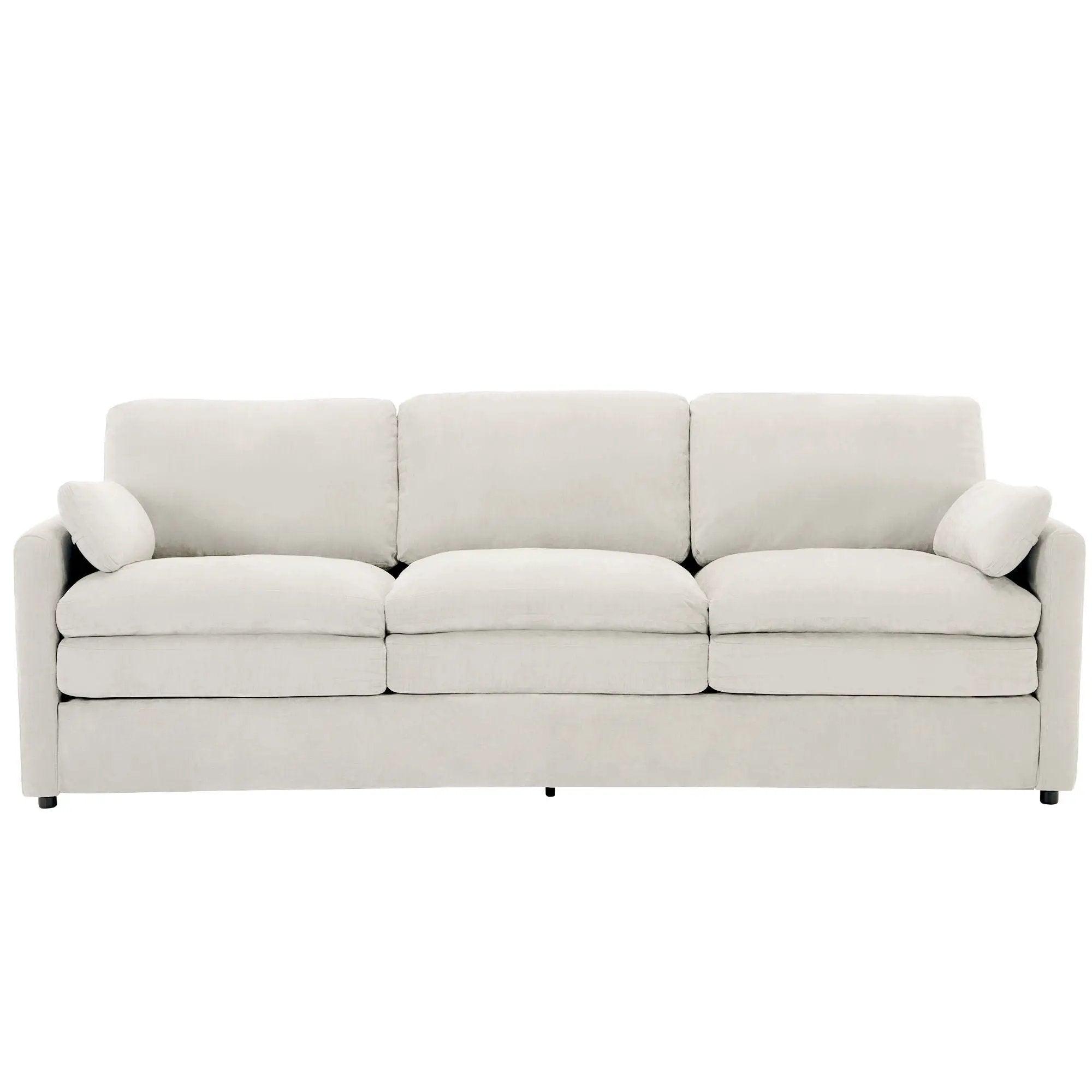 Cozy Upholstered 3 Seater Sofa With Double Cushion by HouseOfZazla
