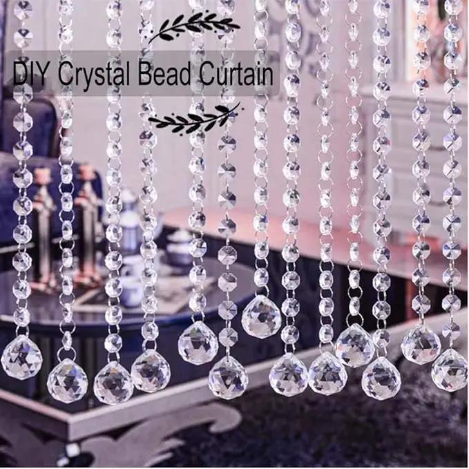 MerryNine 48 Pcs 30mm Clear Crystal Ball Prism Sun Shine Catcher Rainbow Pendants Maker, Hanging Crystals Prisms for Windows, for Feng Shui, for Gift (30mm/1.18" 48pack, 48) by GreenHaven Gardens