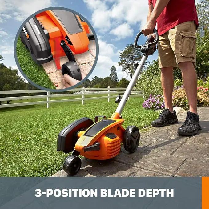 WORX WG896 12 Amp 7.5 Inch Corded Electric Lawn Edger & Trencher, Orange and Black by GreenHaven Gardens
