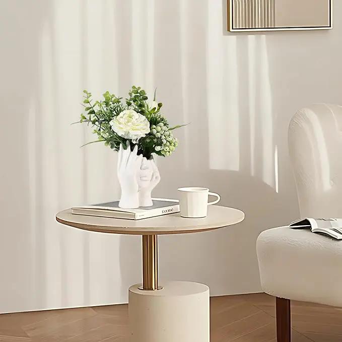BrownLove Ceramic Face Vase White Flower for Decor Female Form Art Vase Modern Decorative Centerpiece for Table Shelf Living Room Office Bedroom by GreenHaven Gardens