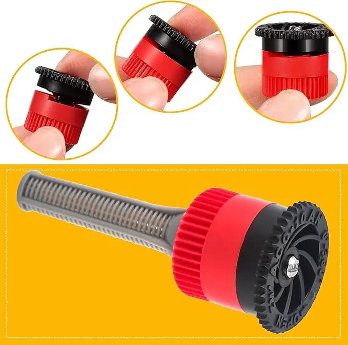 24 Pcs Variable Arc Nozzle Adjustable Sprinkler Nozzle High Efficiency Replacement Pop-up Sprinkler Heads Compatible for Sprinklers, 10VAN by GreenHaven Gardens