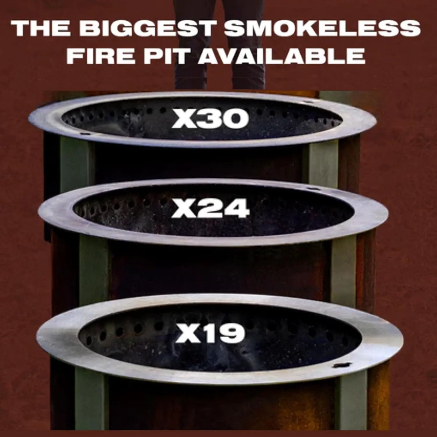 Breeo Smokeless Fire Pit (X Series 30, Corten Steel) | 34.5 inch Smokeless Firepit for Outside | 94 Pounds | Ideal for Families Compatible with Wide Range of Breeo Accessories by GreenHaven Gardens