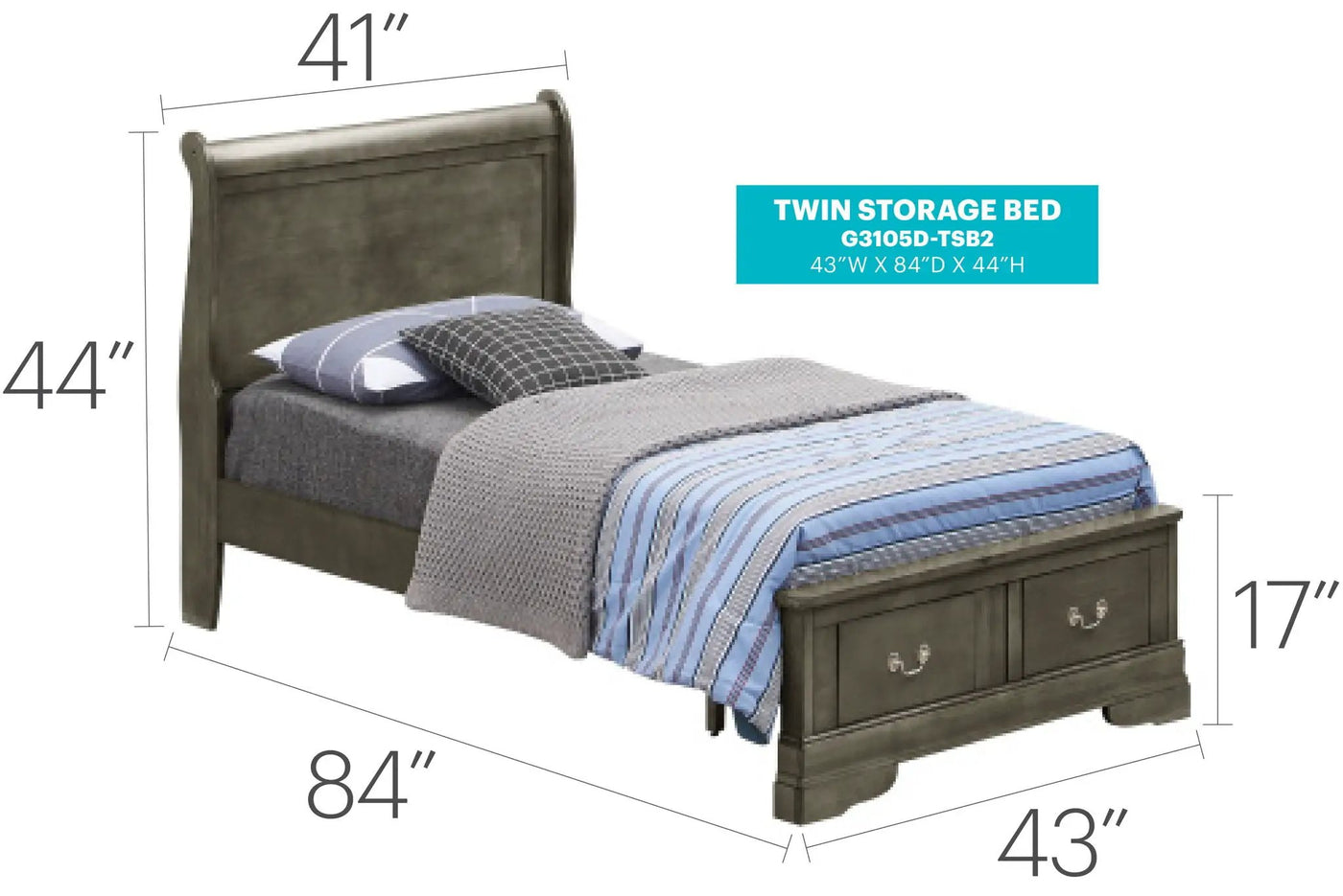 Upholstered Panel Sleigh Bed Design by HouseOfZazla