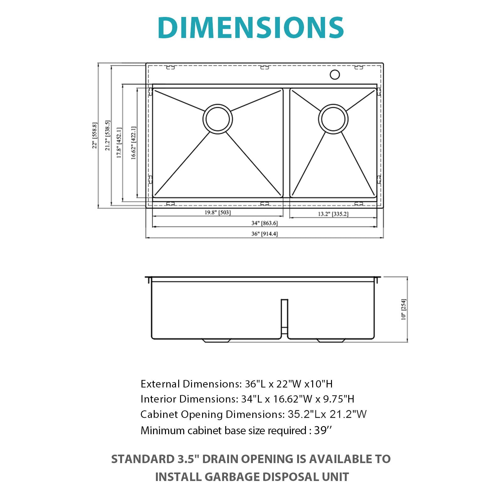 Topmount Drop In Kitchen Sink With Double Bowl Design by HouseOfZazla