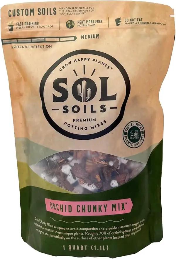 Sol Soils Orchid Chunky Mix (2 qt) by GreenHaven Gardens