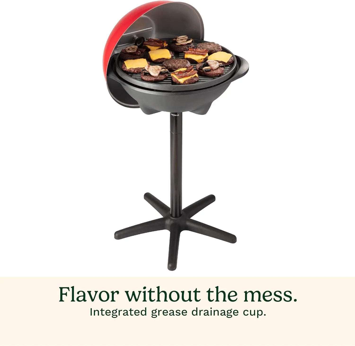 Cuisinart Indoor/Outdoor Electric Grill, 2-in-1 Portable BBQ with Nonstick Cooking Surface, Electric Grill Outdoor with Adjustable Heat, Stand/Tabletop Options for Cookouts, Barbecues, Small Spaces by GreenHaven Gardens