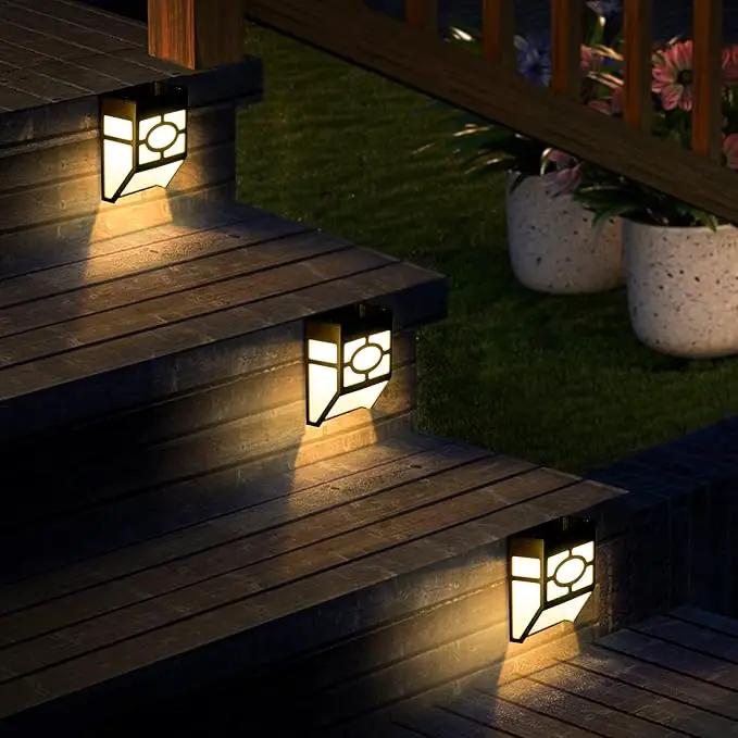 SOLPEX 16 Pack Solar Deck Lights Outdoor, Solar Fence Lights，2 Modes Christmas Garden Decoration Lights,RBG/Warm White LED Decorative Lighting for Garden，Yard，Post，Path&Driveway by GreenHaven Gardens