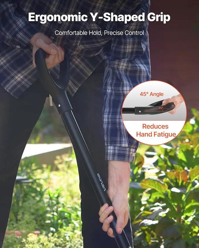 VEVOR Garden Fork, 5-Tine Gardening Pitchfork with Metal Handle, 41 in Heavy Duty Digging Fork with Y Grip, Forged Steel Spading Fork for Hay Potato Composting Transplanting Aeration by GreenHaven Gardens
