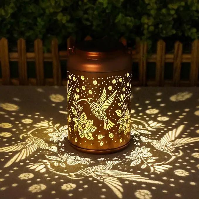 2 Pack Hummingbird Solar Lanterns Outdoor Waterproof Hanging Solar Lights, Birthday Gifts for Women, Men, Mom, Mothers Day Gifts, Outside, Patio, Outdoor, Yard, Lawn, Balcony by GreenHaven Gardens