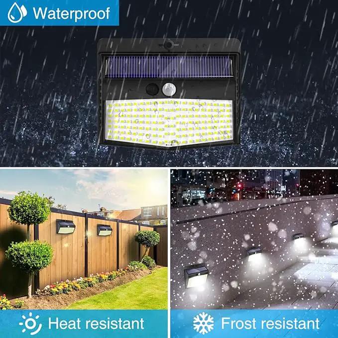 Peasur Solar Outdoor Lights, [138 LED/10 Packs] Solar Motion Sensor Security Lights with 3 Lighting Modes Solar Wall Lights Waterproof Solar Powered Lights for Garden Fence Yard Deck by GreenHaven Gardens