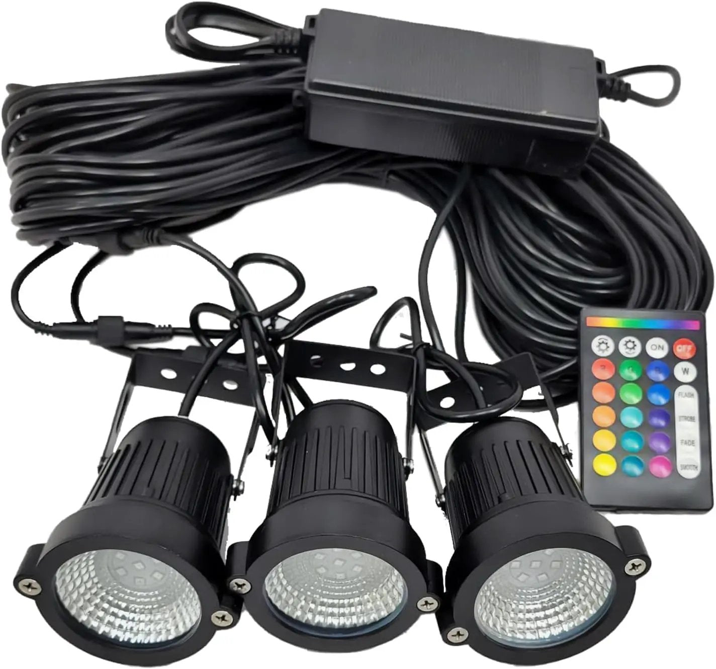 Custom Pro Color Changing Universal Upgraded Premium Light Kit for Oase & Pond Boss 1/4 HP Floating Fountain w/Remote by GreenHaven Gardens