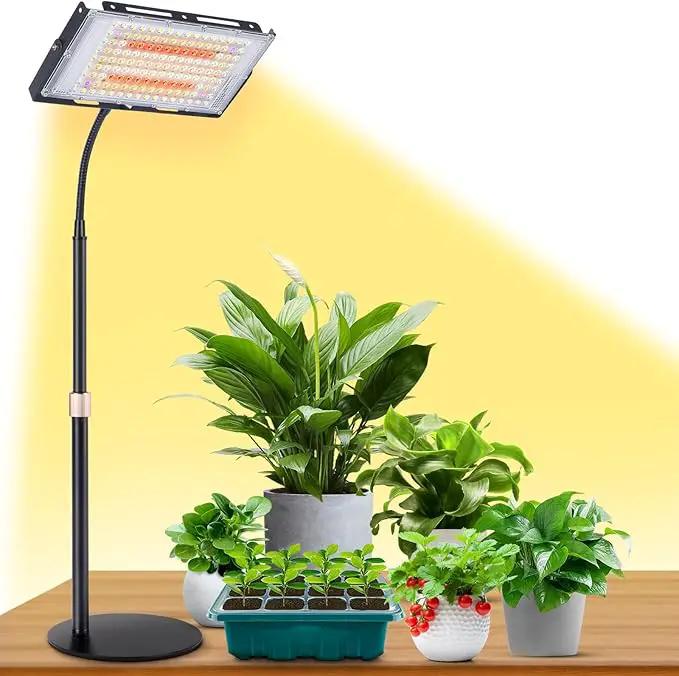 LBW Grow Light for Indoor Plants,144 LED Full Spectrum Plant Light for Indoor Plants, Large Desk Grow Lamp with On/Off Switch, Height Adjustable, Flexible Gooseneck, Ideal for Indoor Grow by GreenHaven Gardens