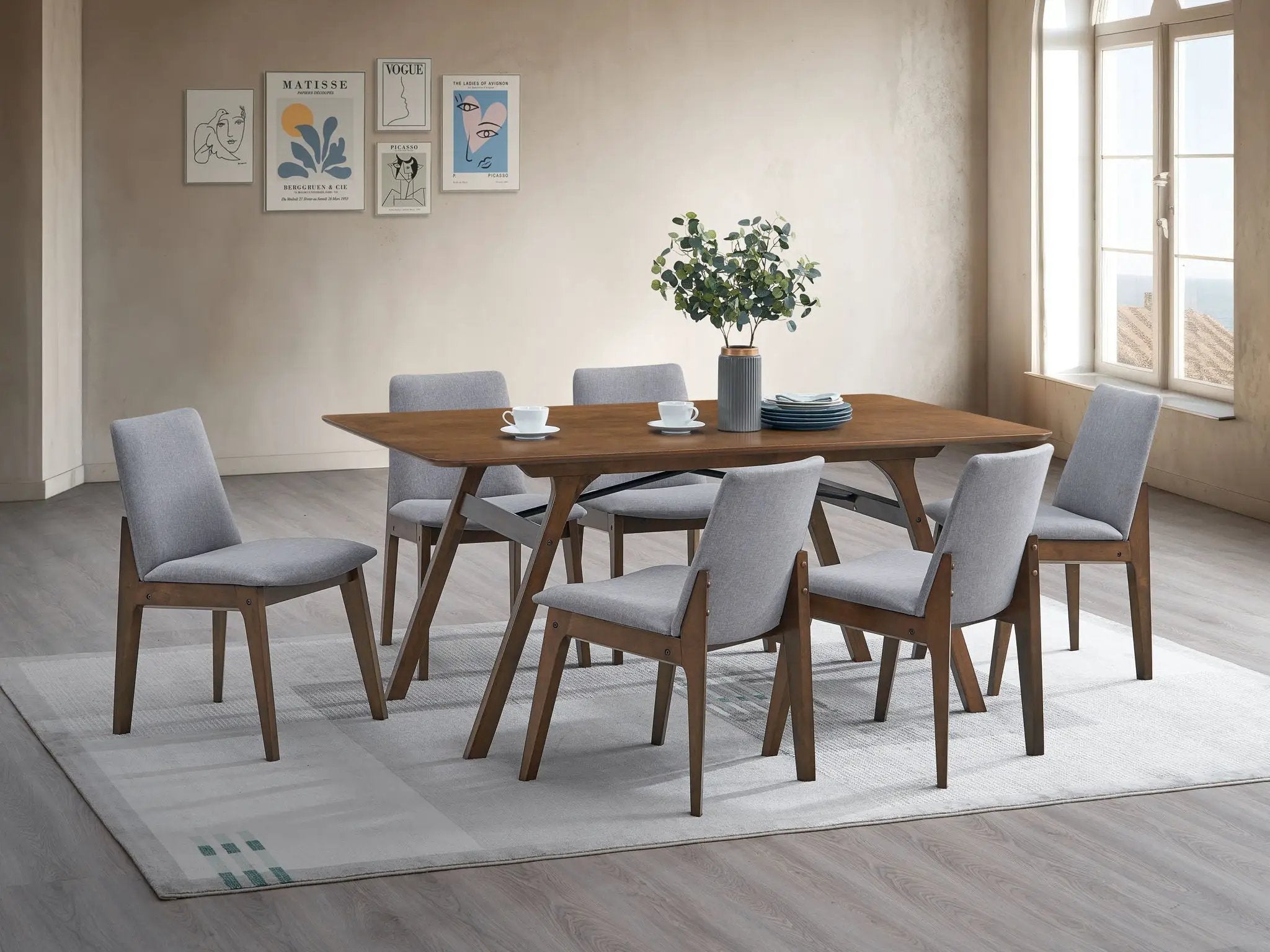 Kaela - Dining Table - Walnut by Unique Piece Furniture