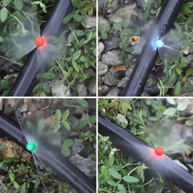 MroMax 20Pcs Misting Sprayer 360 Degree 4x9 Intubation Hole Nozzle Jet Mister Cloning Machine Hydroponic for Water Garden Flower Grass Red by GreenHaven Gardens