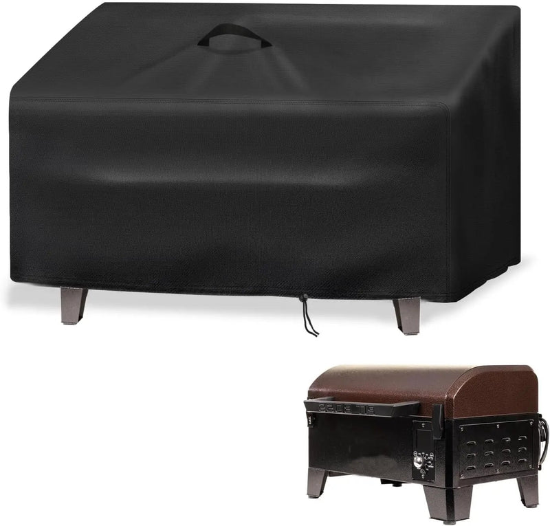 Grill Cover for Pit BOSS 10697 Table Top Wood Grill, Waterproof Gas BBQ Cover Protective Cover for Portable Smoker- 19" D x 24" W x 15" H, Black by GreenHaven Gardens