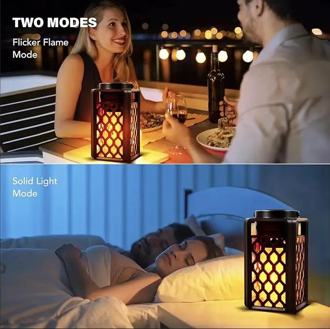 Outdoor Bluetooth Speaker with Led Flame, IP65 Waterproof Wireless Bluetooth Speaker, HD Audio, Atmosphere, 2 Pack by GreenHaven Gardens