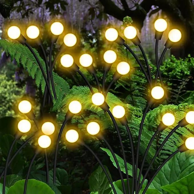 SOLARBABY Solar Garden Lights New Upgraded Solar Swaying Light Sway by Wind Solar Firefly Lights Outdoor Waterproof for Landscape Pathway Patio Yard Walkway Decoration Warm White by GreenHaven Gardens
