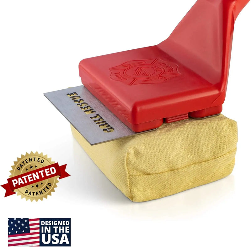 Grill Rescue BBQ Replaceable Cleaning Head, Bristle Free - Durable and Unique Scraper Tools for Cast Iron or Stainless-Steel Grates, Barbecue Cleaner by GreenHaven Gardens