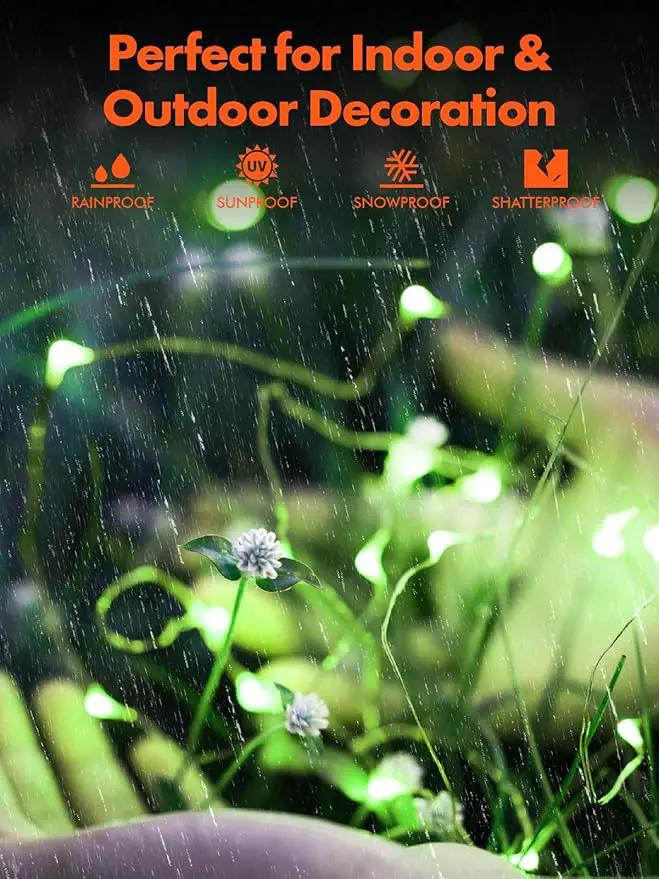 Twinkle Star 2 Pack Green Solar String Lights Outdoor, St. Patrick's Day Solar Fairy Lights Total 80 FT 240 LED, Waterproof 8 Modes, Tree Light for Patio Garden Wedding Party Home Holiday Decor by GreenHaven Gardens