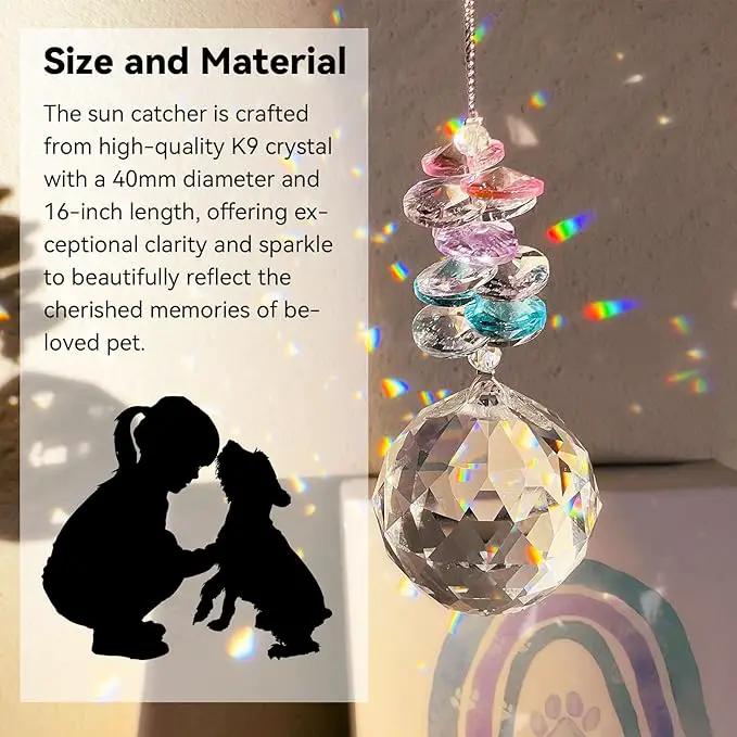 Cat Memorial Suncatcher - Lost of Cat Bereavement Gift Idea, Cat Loss Sympathy Gifts, Pet Memorial Gifts, Thoughtful Cats Remembrance Sun Catcher, Passing Away Remembrance Memory Gift by GreenHaven Gardens