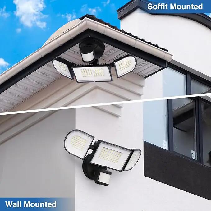 150W Motion Sensor Lights Outdoor for Outside, 15000LM LED Flood Lights Outdoor Wired Dusk to Dawn, Exterior Security Floodlight Fixture Waterproof IP65, Outdoor Lighting for House, Garage by GreenHaven Gardens