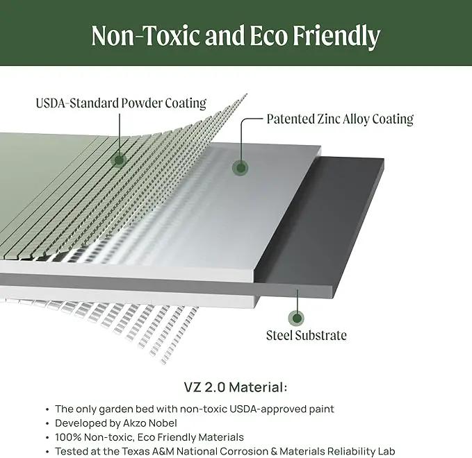 Rolling Elevated Raised Garden Bed-V Series, 2' x 4' Garden Beds with Legs & Storage Rack for Patio & Porch, 700 Lbs Weight Capacity, Outdoor Planter Box for Vegetables Flower Herbs, Olive Green by GreenHaven Gardens