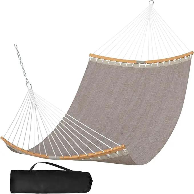 SUNCREAT Hammocks Outdoor Hammock with Spreader Bar, Poolside Portable Hammock for Outside with Carrying Bag, Coffee by GreenHaven Gardens