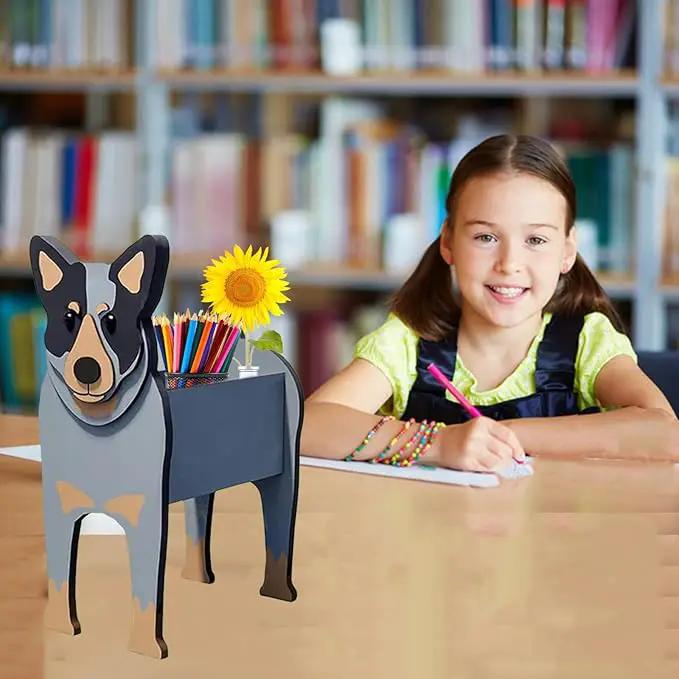 Australian Cattle Dog Planter Plant Pots,Cute Garden Dog Flower Planter,Dog Planters Birthday Gifts for Women,Office,Indoor/Outdoor Decor（9.45 * 9.02 * 13.39in） by GreenHaven Gardens