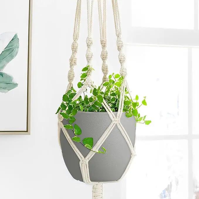 Plant Pots 8 Inch Set of 2, Flower Pots with Multi Mesh Drainage Holes, Planters for Indoor Outdoor Garden Plants and Flowers by GreenHaven Gardens