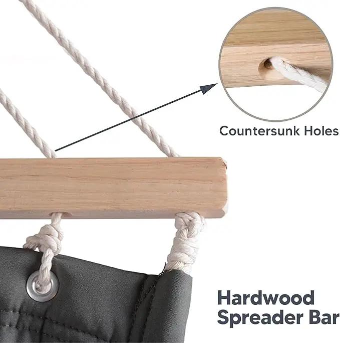 SUNCREAT Hammocks for Outside with 15 ft Stand, Stand Alone Hammock, 475 lbs Capacity, Dark Gray by GreenHaven Gardens