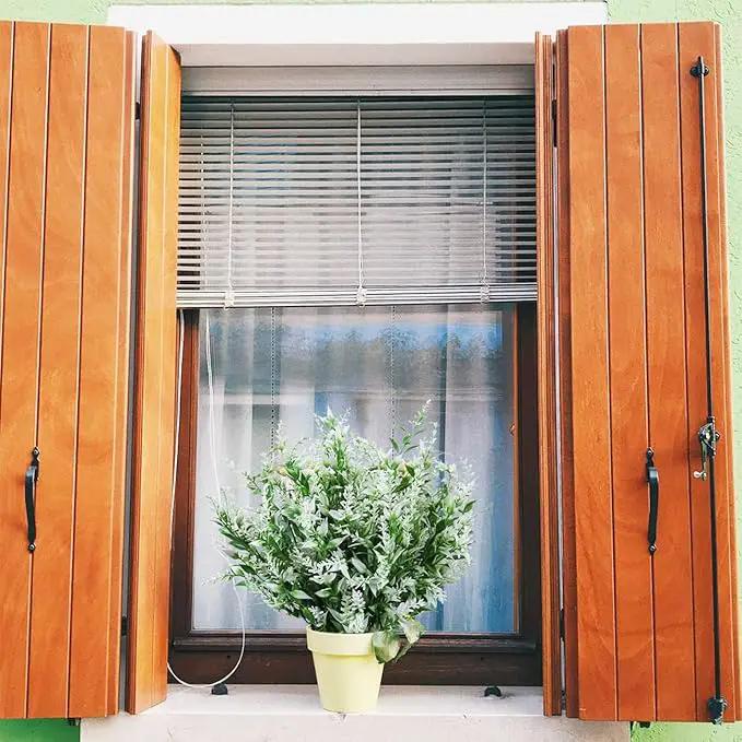 8 Pack Artificial Plants Flowers Grass Shrubs No Fade Faux Plastic Flowers Outdoor for Vases Farmhouse Garden Porch Patio Office Indoor Wedding Decoration Greenery Fake Plants (5#White) by GreenHaven Gardens