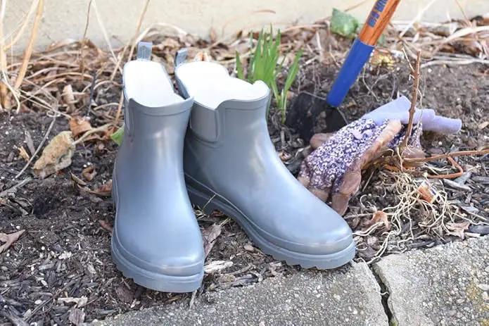 NORTY - Womens Ankle Rain Boots - Ladies Waterproof Winter Spring Garden Boot runs ½ size large by GreenHaven Gardens
