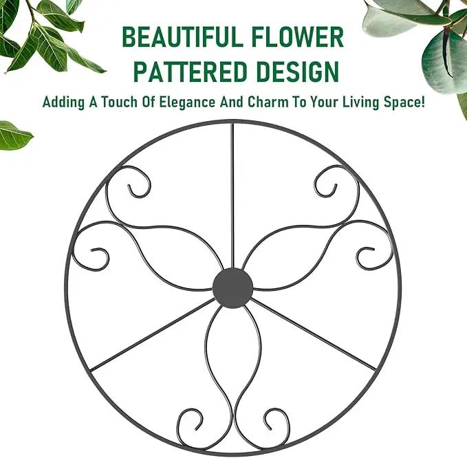 8-Pack Metal Hanging Planters for Indoor Plants - Heavy Duty Anti Rust 4 Hanging Plant Holder with 4 Bird Patterned Plant Hanger – Aesthetic Flower Pot Holder for an Instant Indoor and Outdoor Decor by GreenHaven Gardens