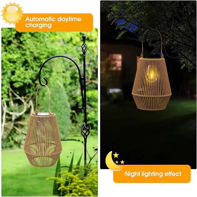 Solar Lanterns, KagoLing Solar Lanterns Outdoor Waterproof Solar Lights for Outside Hanging Solar Lights Outdoor Solar Lamp Lights Decoration for Garden,Yard,Patio,Porch,Trees,Lawn,Pathway, 4 Pack by GreenHaven Gardens