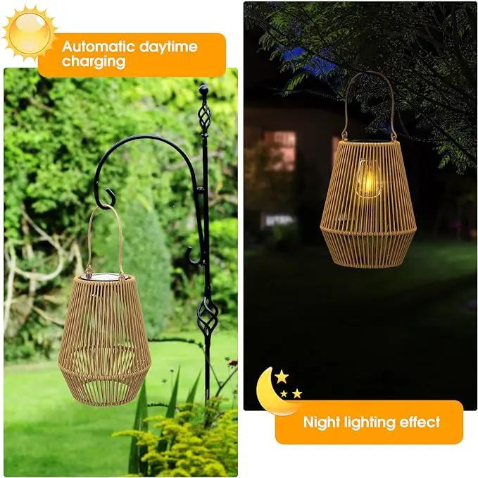 Solar Lanterns, KagoLing Solar Lights Outdoor Waterproof Solar Lights for Outside Hanging Solar Lantern Solar Table Lamp Lights Decoration for Garden,Yard,Patio,Porch,Trees,Lawn,Pathway, 2 Pack by GreenHaven Gardens