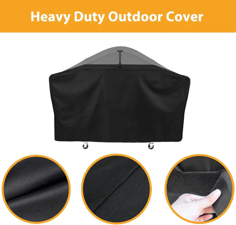 Griddle Cover for Members Mark Pro Series 5 Burner Outdoor Flat Top Gas Griddle, 600D Waterproof Heavy Duty Members Mark Griddle 5 Burner Cover, Includes Support Pole, Outdoor BBQ Accessory by GreenHaven Gardens