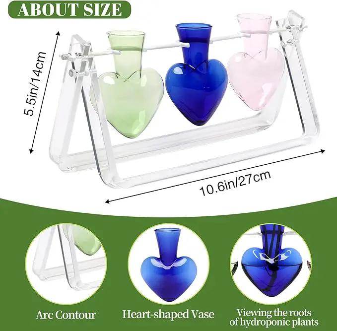 Plant Terrarium Propagation Stations with Acrylic Stand Birthday Gifts for Women Plant Stand Indoor Office Home Decor by GreenHaven Gardens