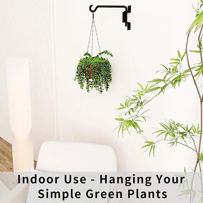 Bird Feeder Hanger,Hummingbird Feeder Hanger,Bird Feeder Hangers for Outside,Plant Hangers Indoor Wall Mount,Hanging Basket Hooks,Plant Hooks & Hangers,45°~180° Rotatable,16 Inch 4 Pack by GreenHaven Gardens