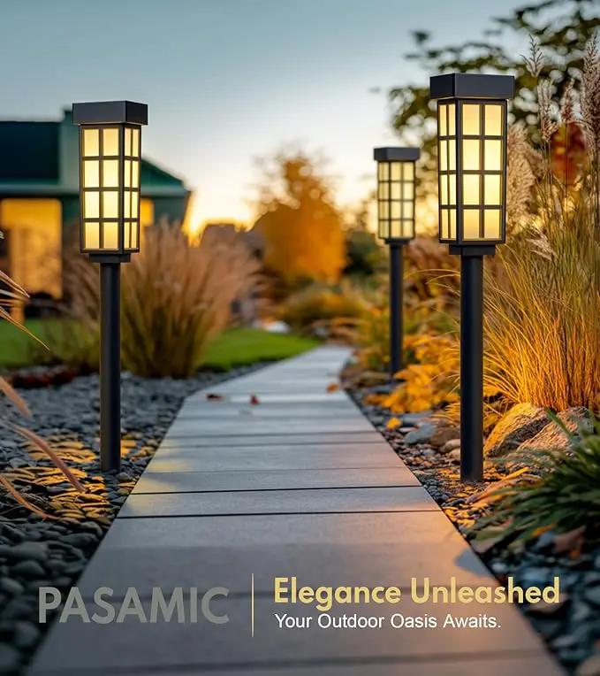 8 Pack Solar Pathway Lights, LED Solar Lights Outdoor, IP65 Waterproof Outdoor Solar Lights for Yard, Auto On/Off Solar Walkway Lights Outdoor, Landscape Lighting for Patio, Driveway Decor, Frosted by GreenHaven Gardens