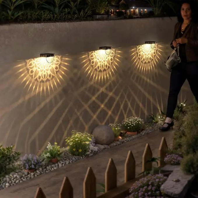 twinkya 6 Pack Solar Fence Lights Solar Outdoor Wall Lights Plastic Solar Powered Deck Step Stair Lights Waterproof Fence Solar Light for Garden Post Patio Backyard Yard Decor (Warm, 6 Pack) by GreenHaven Gardens