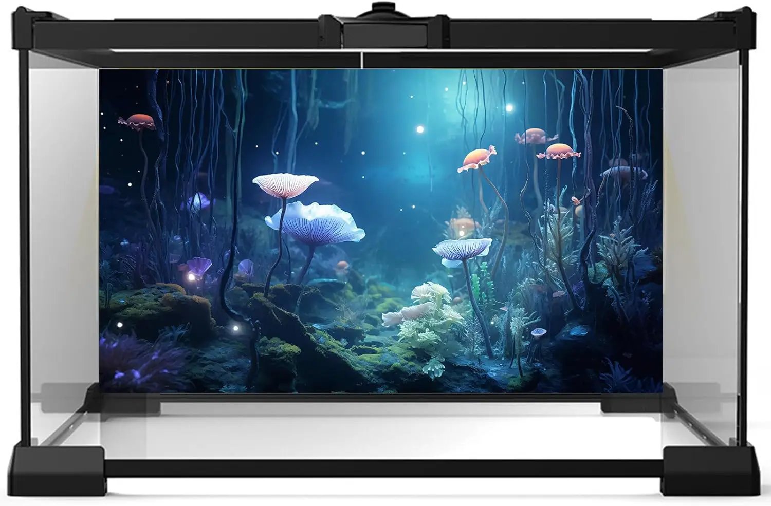 Aquarium Background Surreal Underwater Garden Fish Tank Background Lush Moss Aquatic Plants Tropical Style Landscape Terrarium Tank Backgrounds Under Sea World Aquarium Tank Wallpaper Poster 48x18in by GreenHaven Gardens