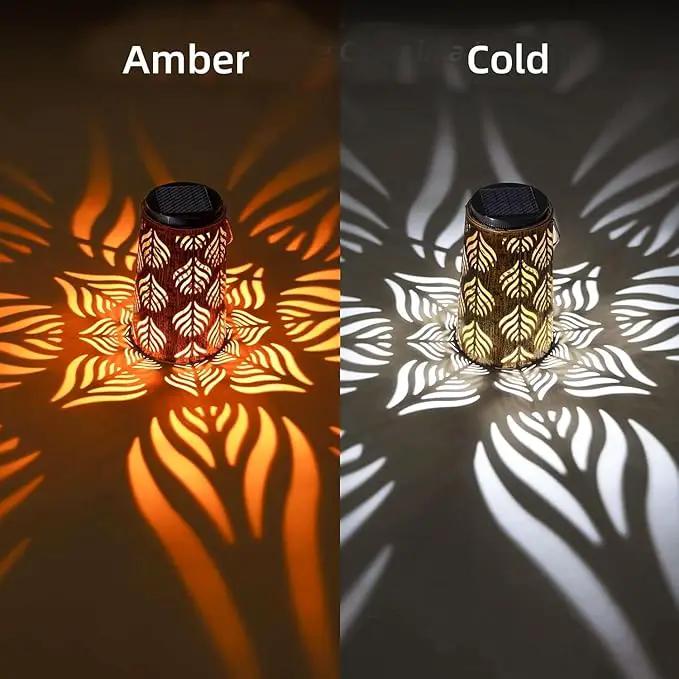 Solar Lantern Outdoor Garden Decor 2 Pack Hanging Solar Lantern Lights, Farmhouse Decor Outdoor Lantern, Waterproof Lantern for Patio, Yard, Table, Pathway Halloween Christmas Day Decor by GreenHaven Gardens