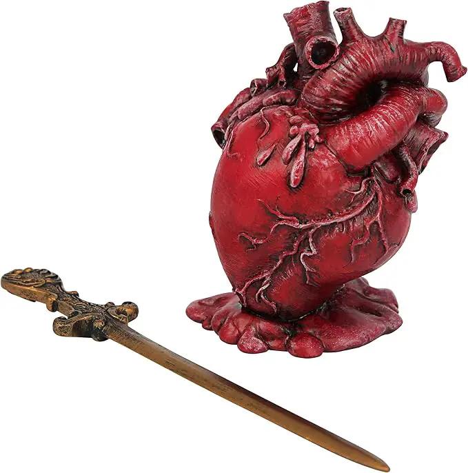 Design Toscano Edgar Allen Poe s Tell-Tale Heart Statue 5 Inch by GreenHaven Gardens