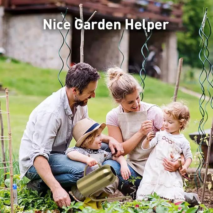 Watering Can Indoor Plants, 50 oz/1500 ml Metal Stainless Steel Watering Can Pot with Long Spout for Indoor House Plants Bonsai Outdoor Garden Flower Decorative(Copper) (Gold) by GreenHaven Gardens