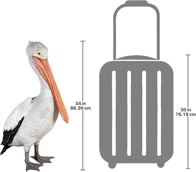 Design Toscano NE90073 The Giant White Pelican Statue,full color 34 inch by GreenHaven Gardens