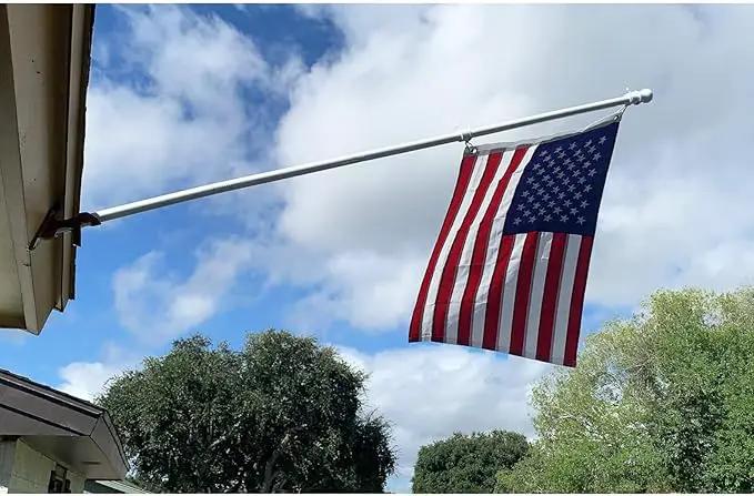 Homissor American Flags 2x3 for Outside US Flag USA Outdoor Heavy Duty United State Flag Embroidered Stars Durable Nylon for All Weather High Wind Sewn Stripes With Brass Grommets by GreenHaven Gardens