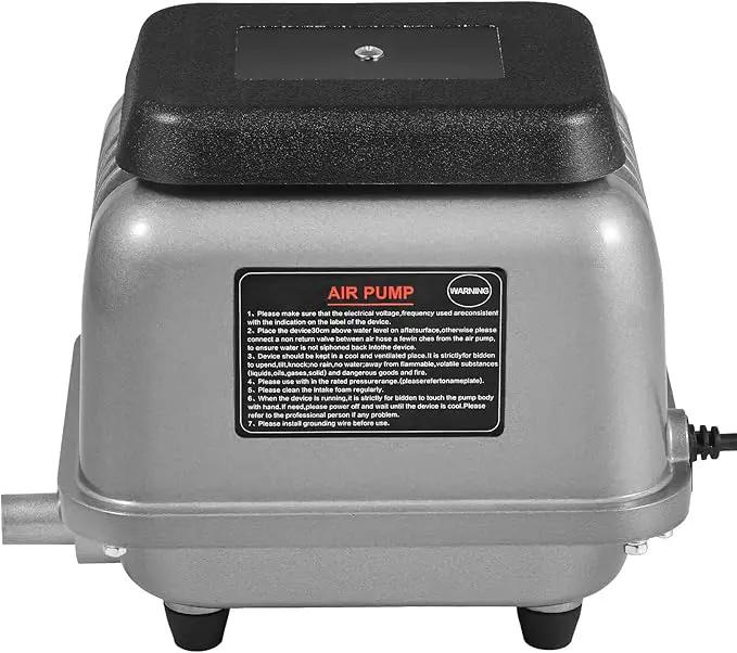 VEVOR Linear Air Pump, 109L/Min Air Flow Septic Aerator Pump, Aeration System for 1/2 Acre 10 FT Deep Ponds, Water Gardens, Waste Treatments, Septic Tanks, Aquariums, Seafood Restaurants, Fish Farms by GreenHaven Gardens
