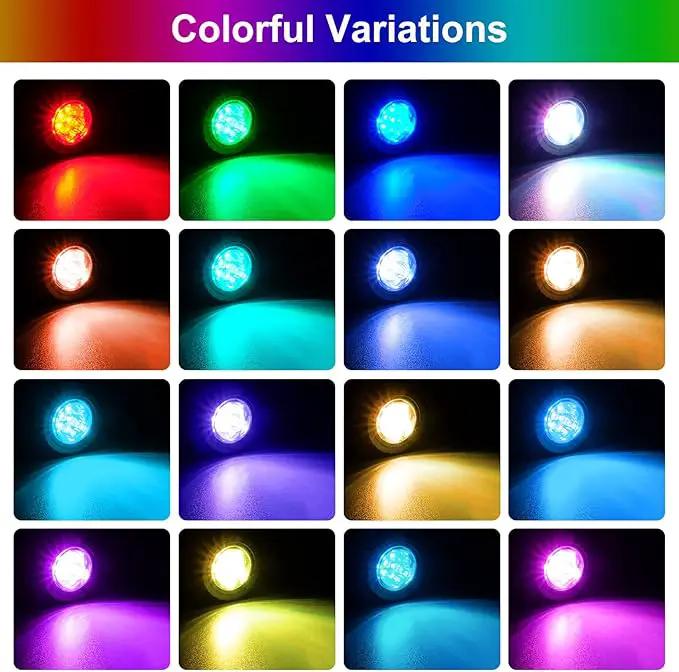 T-SUN LED Pond Light, 5 Head Lamps Submersible LED Pond Lights Color Changing Garden Pond Light with Remote Control, RGB Fish Tank Lights Fountain Spotlight for Garden, Pool, Aquarium Tank(5 Headlamp) by GreenHaven Gardens