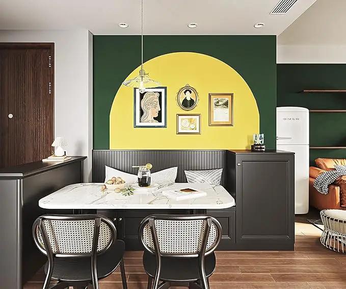 Dimoon 236''x17.7'' Yellow Peel and Stick Wallpaper Contact Paper Modern Self Adhesive Wall Paper Removable Renter Friendly Textured Solid Color Shelf Cabinet Vinyl Roll (236''x17.7'',Yellow) by GreenHaven Gardens